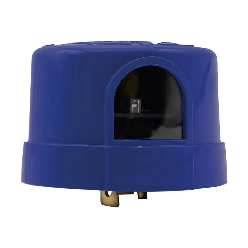 Fotocelda base NEMA de 3 pines máximo 10A 1000W / 1800VA plástico y bronce IP44
