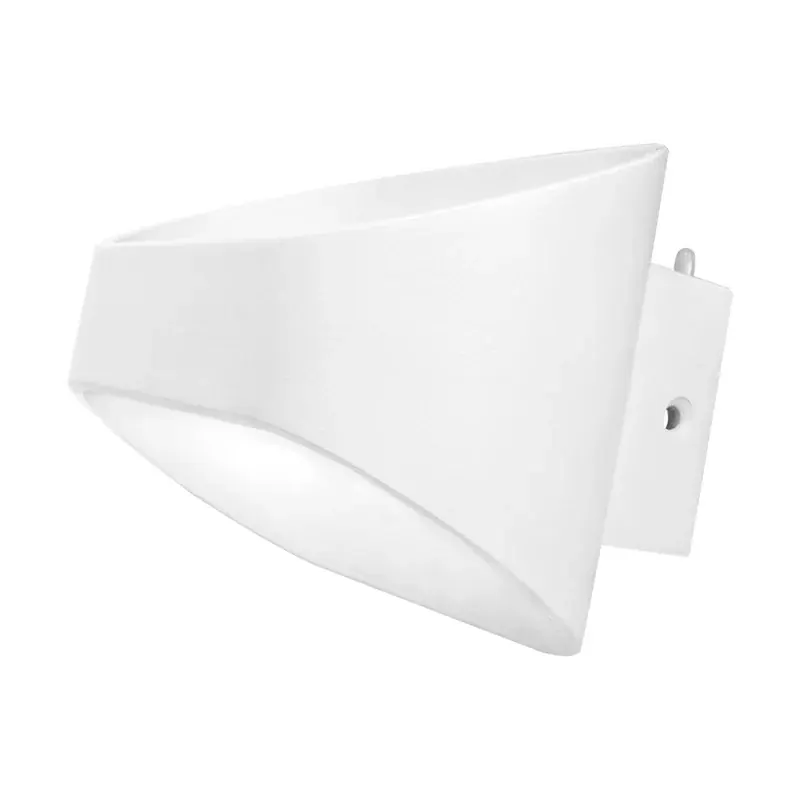 Luminaria LED pared ovalo blanco exterior 6W blanco cálido 3000K