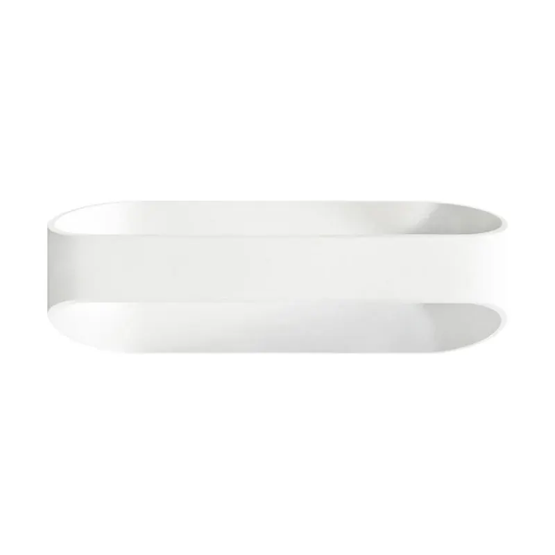 Luminaria pared ovalo blanco exterior 12W blanco cálido 3000K