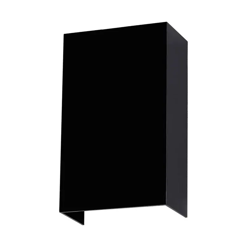Luminaria LED pared rectangular mate doble disparo ángulos ajustables con varias figuras aluminio negro exterior IP65 10W 650LM blanco frío 6500K