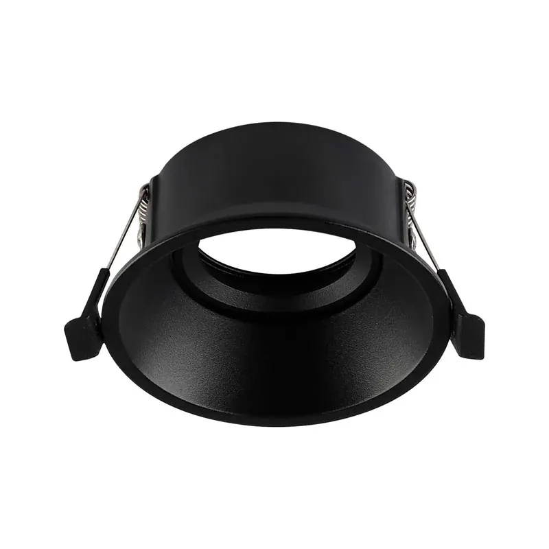 Aro dirigible empotrable color negro base GU10