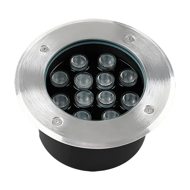 Empotrable piso LED integrado 12W 950LM IP67 exterior blanco calido 3000K
