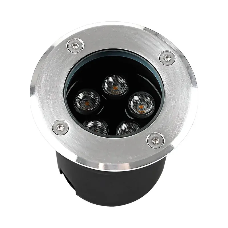 Empotrable piso LED integrado 5W 260LM acero inoxidable exterior IP67 blanco frío 6500K
