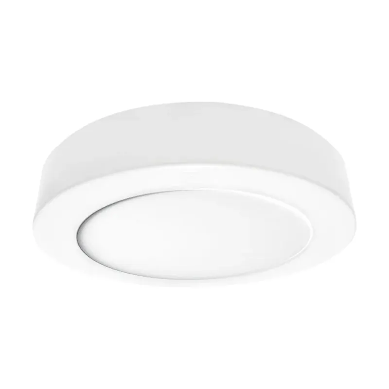 Panel LED redondo sobreponer 12W 950LM 90-277VCA interior IP20 blanco cálido 3000K