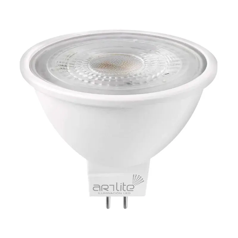 Lámpara LED spot MR16 7W atenuable 100-140V interior IP20 blanco frío 6500K