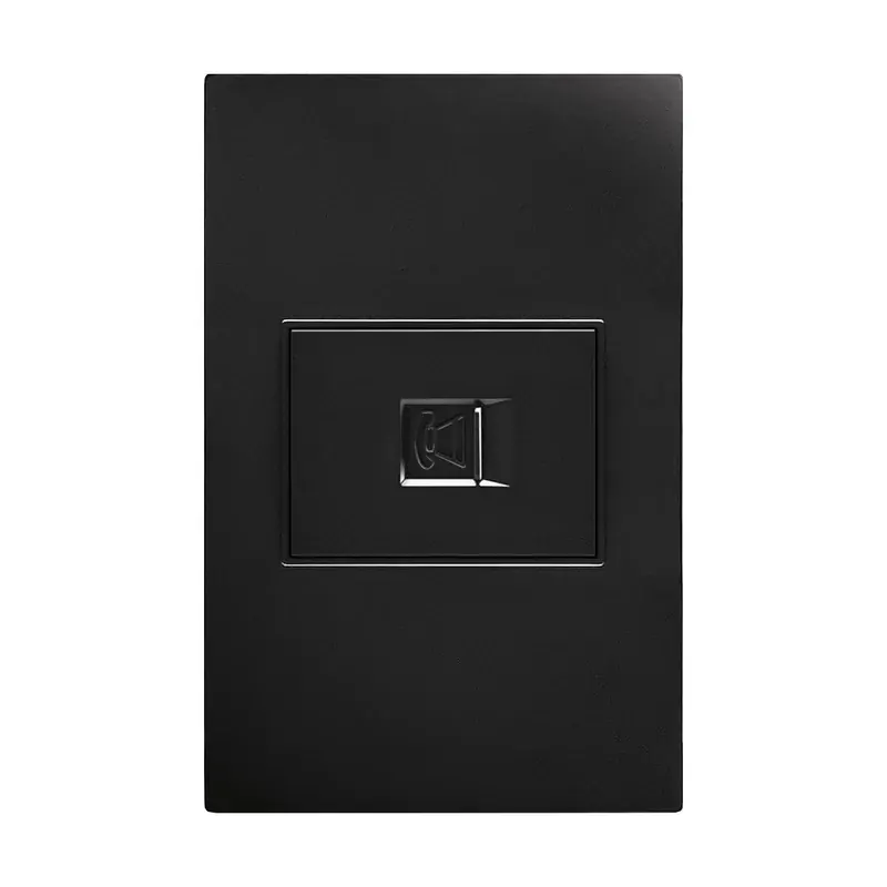 Placa negra contacto telefónico 77X124MM