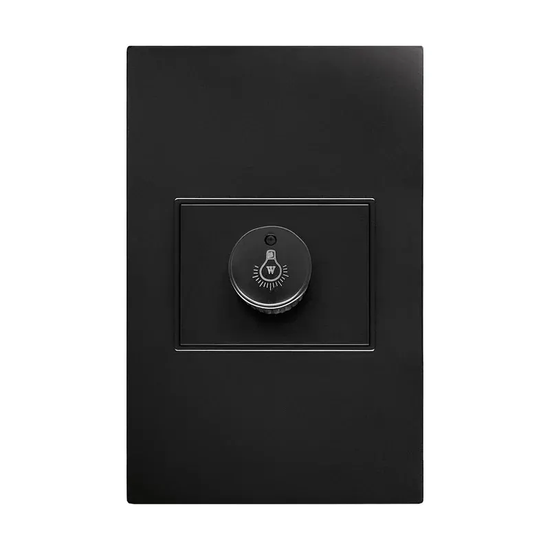 Placa negra contacto atenuador iluminación 100W 100-127VCA 77X124MM