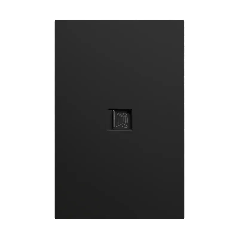 Placa negro mate luxury contacto telefónico plástico ABS 74X117MM skin feel