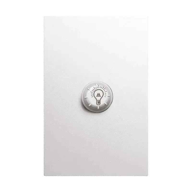 Placa blanco mate luxury contacto atenuador iluminación 100W 100-127VCA plástico ABS 74X117MM skin feel
