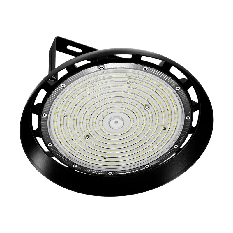 Campana industrial slim LED 150W 25,500LM eficiencia 170LM/W 90-277VCA exterior IP66 blanco frío 6500K