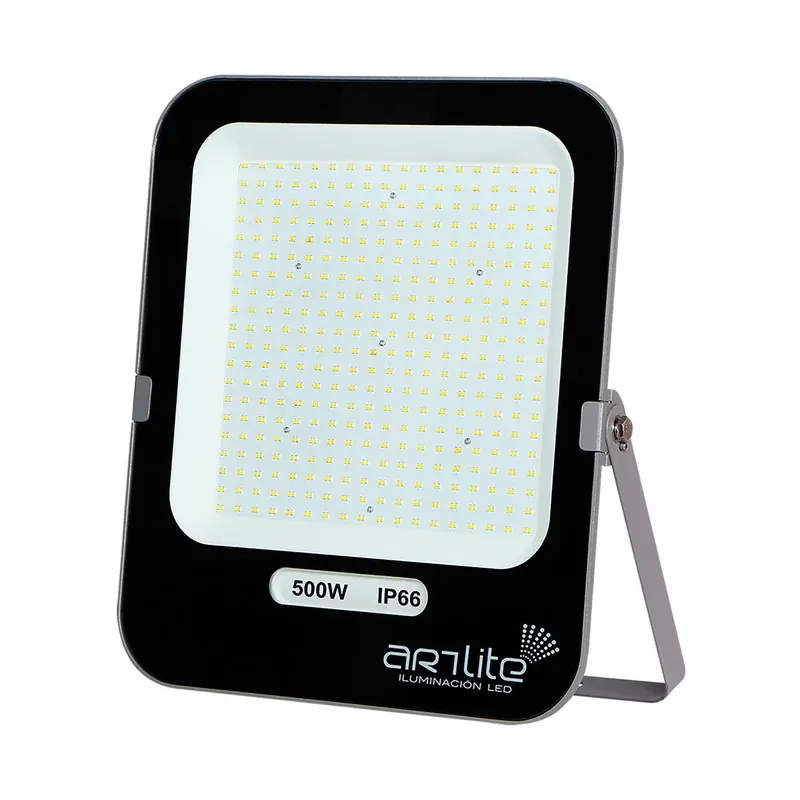 Reflector LED SMD 500W eficiencia 125LM/W 62500LM 90-277VCA exterior IP66 blanco frío 6500K