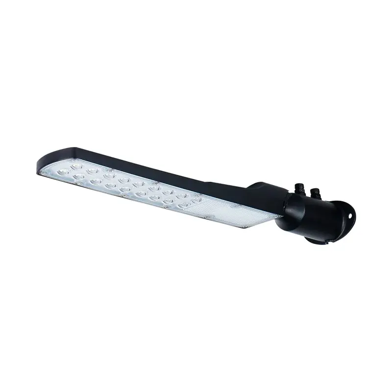 Luminaria LED para muro y calle aluminio negro 50W 6000LM 100-277V exterior IP66 blanco frío 6500K
