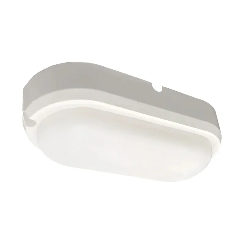 Luminaria LED nautica pared sobreponer 18W 90-260VCA policarbonato exterior IP54 blanco cálido 3000K
