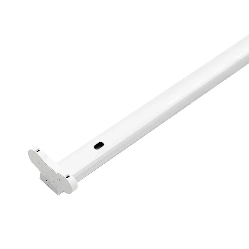 Gabinete canaleta doble para 2 tubos LED T8 G13 1.2M 90-260VCA interior IP20 sobreponer
