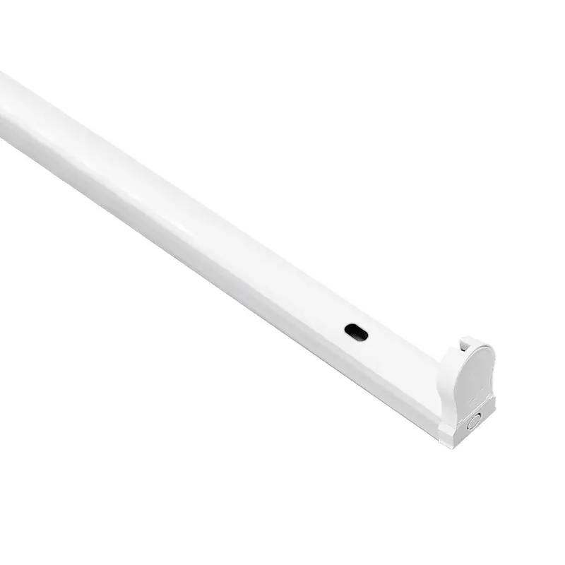 Gabinete canaleta sencilla para 1 tubo LED T8 G13 1.2M 90-260VCA interior IP20 sobreponer