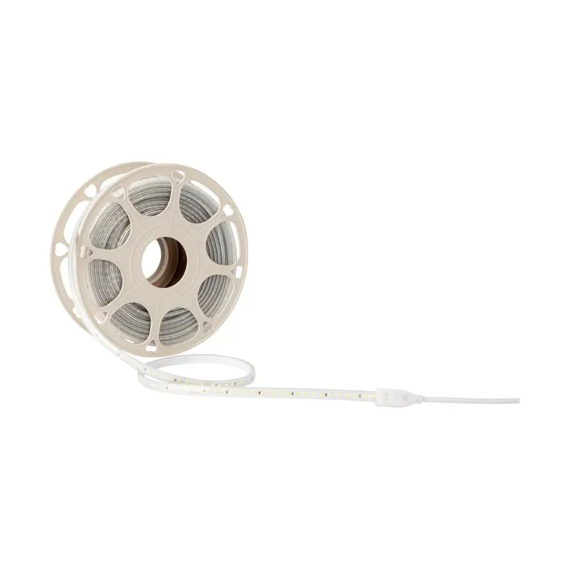 Manguera doble LED 120PZ/M SMD2835 rollo 25M 150W 10500LM 127VCA exterior IP65 blanco frio 6500K