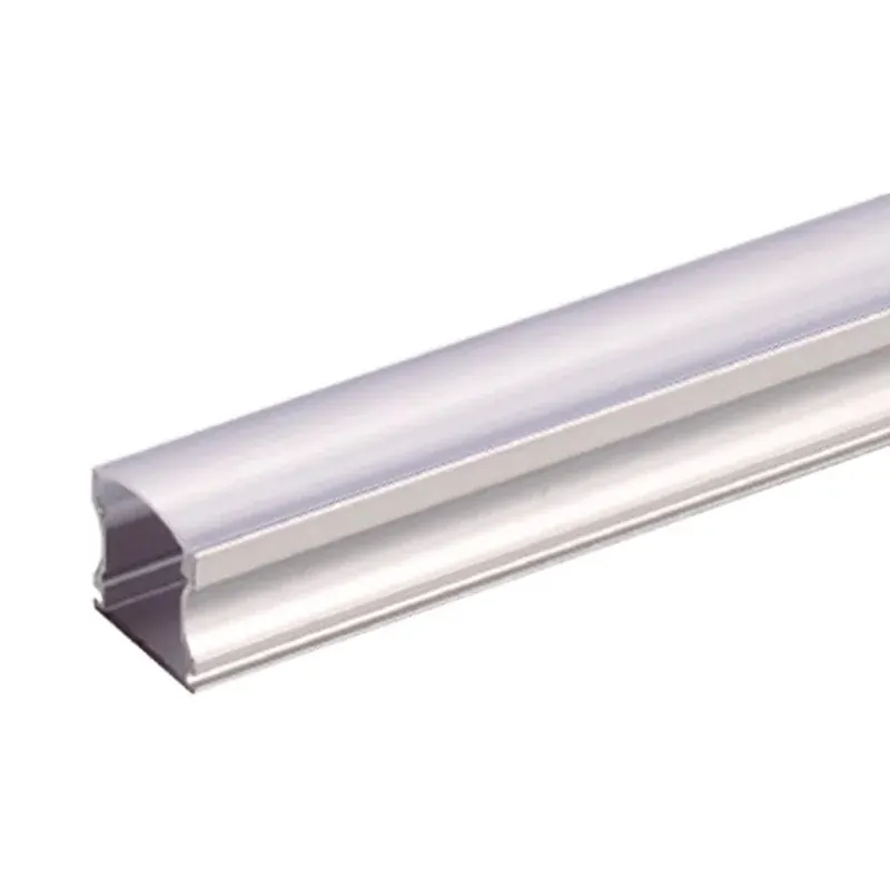 Perfil de aluminio para tira LED 2M con cubierta PC opalina
